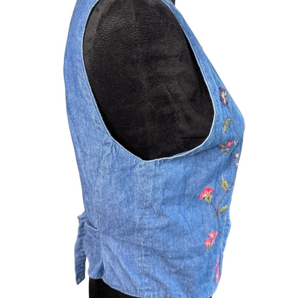 Karen Scott Blue Vest Jackets & Coats - Picture 5 of 8